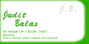 judit balas business card